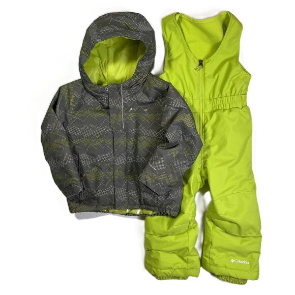 Columbia Buga Snowsuit Set Puffer Jacket and Bib Unisex Size 3T - Picture 1 of 16